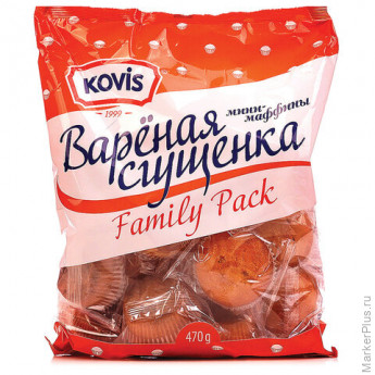 Кекс KOVIS "Мини-маффины" с кремом вареная сгущенка, 470 г, пакет, 6241 Кекс KOVIS "Мини-маффины" с кремом вареная сгущенка, 470 г, пакет, 6241