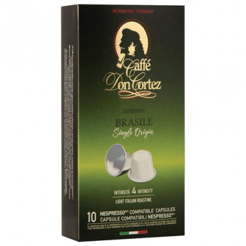 Капсулы для кофемашин NESPRESSO BRASILE, натуральный кофе, 10шт*5,2г, DON CORTEZ, ш/к 01170