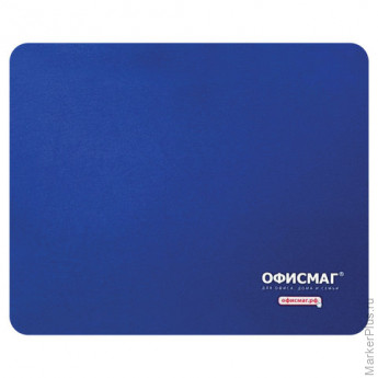 Коврик для мыши ОФИСМАГ, резина+ткань, 220х180х3 мм, 512812