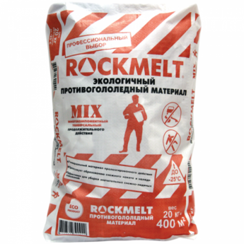 Реагент антигололедный 20 кг, ROCKMELT Mix ("Рокмелт Микс"), до -25С, мешок