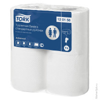 Бумага туалетная в стандартных рулонах TORK Advanced(Т4) 2сл, 4рул/упак,белая 4 шт/в уп