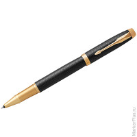 Ручка-роллер Parker "IM Premium Black/Gold GT" черная, 0,8мм, подар. уп.