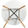 Стол обеденный SG_Eames DSW круглый,опоры бук, D1000, МДФ белый