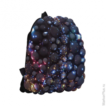 Рюкзак MADPAX "Bubble Half", универсальный, молодежный, 16 л, черно-синий, "Пузыри", 36х30х15 см, KZ