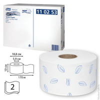 Бумага туалетная 170 м, TORK (Система Т2), КОМПЛЕКТ 12 штук, Premium, 2-слойная, белая, 120243, комплект 12 шт