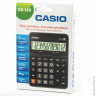 Калькулятор CASIO настольный DX-12B-W, 12 разрядов, двойное питание, 175х129 мм, европодвес, черный,