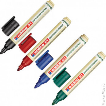 Набор маркеров EDDING ECO E-21/4S 4шт/уп 1,5-3мм кругл.наконеч, комплект 4 шт