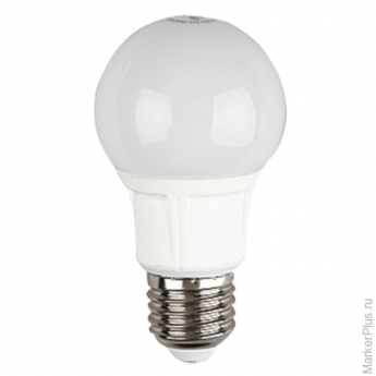 Лампа светодиодная ЭРА, 6 (40) Вт, цоколь E27, грушевидная, теплый белый свет, 25000 ч., LED smdA60-