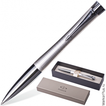 Ручка шариковая PARKER Urban Premium/Pearl Metal Chiselled "Белый жемчуг" кор.нерж.сталь,хром.детали