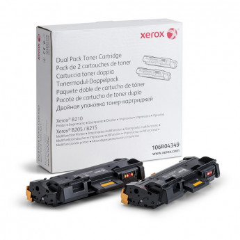 Тонер-картридж Xerox 106R04349 чер. для B210/B205/B215 (2шт/уп), комплект 2 шт