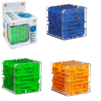 Игра-головоломка куб-лабиринт 3D Abtoys 3 цвета PT-00822