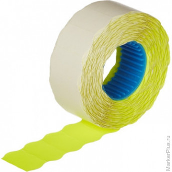 Этикет-лента 22х12 желт волна 1000шт/рул 10рул/уп, комплект 1000 шт