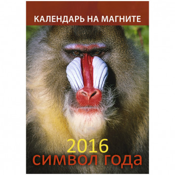 Отрывной календарь на магните "Символ года. Вид 1" на 2016 г.