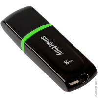 Память Smart Buy 'Paean' 8GB, USB 2.0 Flash Drive, черный