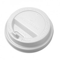 Крышка для стакана пластиковая с клапаном D=90мм, бел.,100шт./уп. HSL90, комплект 100 шт