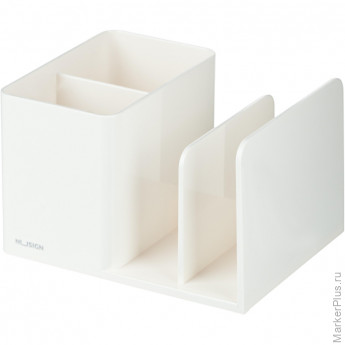 Подставка-органайзер д/канц.мел Deli NuSign ENS950white 120х155х96 4отд бел Подставка-органайзер д/канц.мел Deli NuSign ENS950white 120х155х96 4отд бел