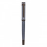 Набор Delucci 'Stellato': ручка перьевая черная 0,8мм и ручка шариковая синяя 1мм, корпус серебро/хром, подарочная упаковка