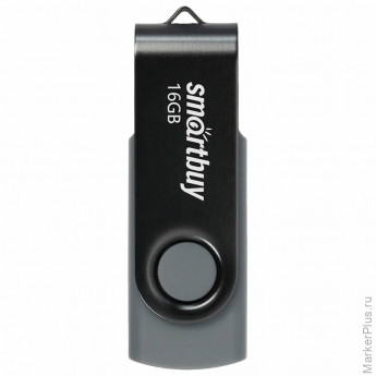 Флеш-диск 16 GB SMARTBUY Twist USB 2.0, черный, SB016GB2TWK Флеш-диск 16 GB SMARTBUY Twist USB 2.0, черный, SB016GB2TWK