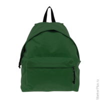 Рюкзак BRAUBERG, универсальный, сити-формат, один тон, зеленый, 20 литров, 41х32х14 см, 2