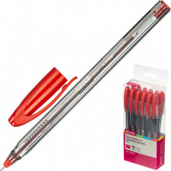 Ручка шариковая Attache Glide Trio 0,5мм, крас. масл, треуг, неавтом