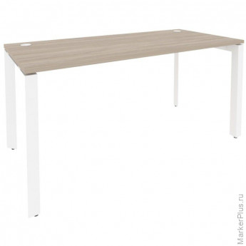 Стол ONIX-П П на металлокаркасе O.MP-SP-4.7 аттик дуб/белый Ш1580
