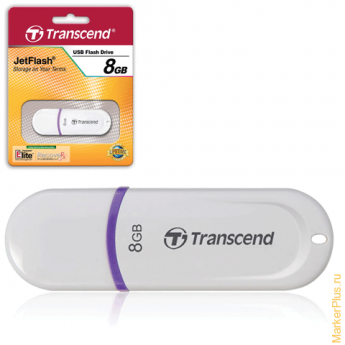 Флэш-диск 8 GB, TRANSCEND Jet Flash 330, USB 2.0, белый, TS8GJF330