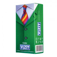 Презервативы латексные VIZIT Color, комплект 12 шт., цветные ароматизированные, 101010331, комплект 12 шт