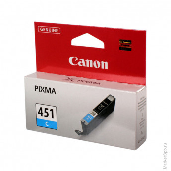 Картридж оригинальный Canon CLI-451C голубой для Canon PIXMA MG6340/MG5440/IP7240
