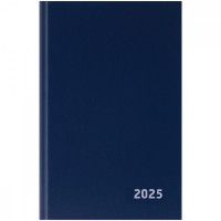 Ежедневник датированный 2025г., А5, 168л., бумвинил, BG, синий