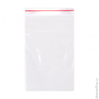 Пакеты ZIP LOCK "зиплок" ПРОЧНЫЕ, комплект 100 шт., 12х17 см, ПВД, 60 мкм, BRAUBERG EXTRA, 608171