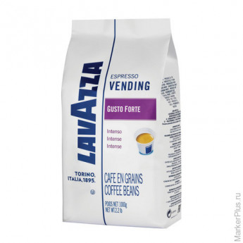 Кофе в зернах LAVAZZA (Лавацца) 'Gusto Forte Vending', натуральный, 1000 г, вакуумная упаковка, 2868