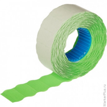 Этикет-лента 22х12 зел волна 1000шт/рул 10рул/уп