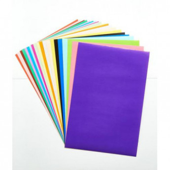 Набор бумаги поделочной, цветной самоклеящейся,А4,20л,20цв,№6,11-420-52