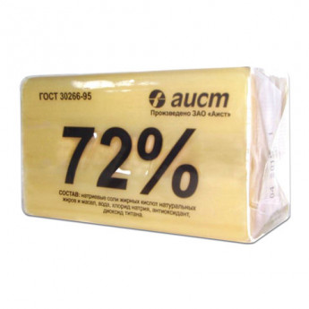 Мыло хозяйственное 72%, 200г (Аист) Классическое, в упаковке, 4304010046
