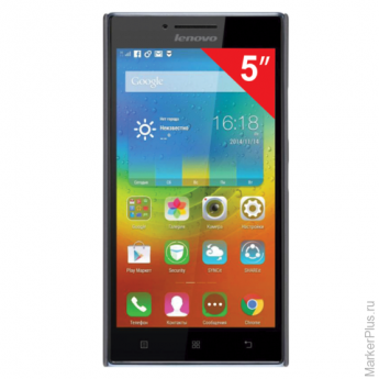 Смартфон LENOVO P70, 5", 2 SIM, 4G (LTE), 5/13 Мп, 16 Гб, microSD, синий, пластик, P0S6000ERU