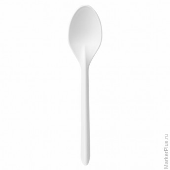 Ложка чайная одноразовая полипропиленовая 125 мм, белая, ПРЕМИУМ, ВЗЛП, 4034Б