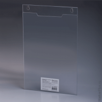Подставка для рекламных материалов BRAUBERG, А4, вертикальная, 210х297 мм, настенная, 290
