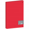 Папка на 4 кольцах Berlingo "Soft Touch", 24мм, 700мкм, красная, D-кольца, с внутр. карманом