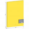 Папка с 20 вкладышами Berlingo 'Soft Touch', 17мм, 700мкм, желтая, с внутр. карманом