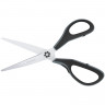 Ножницы Berlingo 'Easycut 350', 23см, серые, эргономичные ручки, мягкие вставки, европодвес