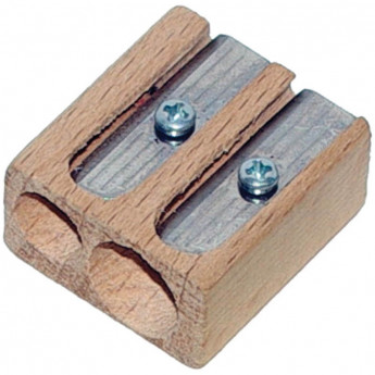 Точилка деревянная Koh-I-Noor, 2 отверстия, 12 шт/в уп