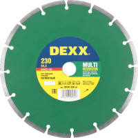 Диск алмазный сегмент. DEXX MULTI UNIVERSAL 230мм по бетону (36701-230_z01)