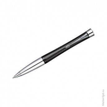 Ручка шариковая "Urban Premium Ebony Metal Chiselled" синяя, 1,0мм, поворотный механизм, подар.уп.