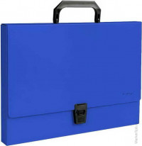 Папка-портфель 1 отделение "Standard", 1000мкм, синяя