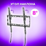 Кронштейн-крепление для ТВ настенный, до 45 кг, VESA 75х75-400х400, 32"-70", черный, SONNEN, 455949 Кронштейн-крепление для ТВ настенный, до 45 кг, VESA 75х75-400х400, 32"-70", черный, SONNEN, 455949