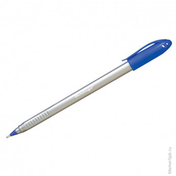Ручка шариковая 'Triangle Silver' синяя, 1мм, трехгран., 10 шт/в уп