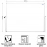 Доска магнитно-маркерная 90*120см, поворотная, двустронняя, мобильная, алюминиевый профиль