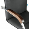 Кресло оператора Helmi HL-M23 "Самба G/Samba G", CH, экокожа, черный, орех, механизм качания BOX1 Кресло оператора Helmi HL-M23 "Самба G/Samba G", CH, экокожа, черный, орех, механизм качания BOX1