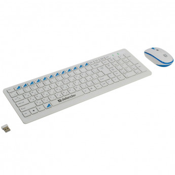 Комплект клавиатура + мышь беспроводной Defender 'Skyline 895', белый