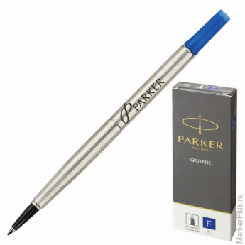 Стержень для ручки-роллера PARKER 'Quink RB', металлический 116 мм, линия письма 0,5 мм, синий, 1950279